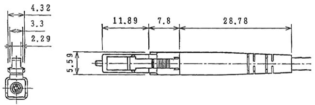 Hyperline LC-MM-3 Разъем клеевой LC, MM(для многомодового кабеля), 3 мм, (белый)