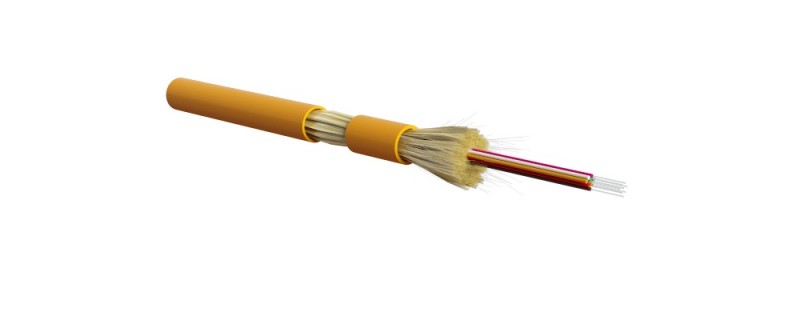 Hyperline FO-MC3-IN-50-12-LSZH-OR Кабель волоконно-оптический 50/125 (OM2) многомодовый, для патч-кордов и кабельных сборок с коннекторами MPO/MTP, 12 волокон, для внутренней прокладки, LSZH, нг(А)-HF, 0°C - +70°C, 3.0 мм, оранжевый